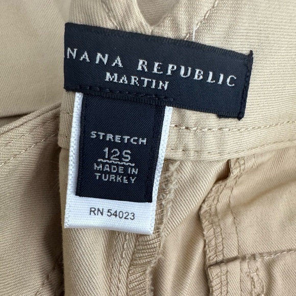 Banana Republic Martin Fit New Tan Pants Size 12S - Picture 3 of 5